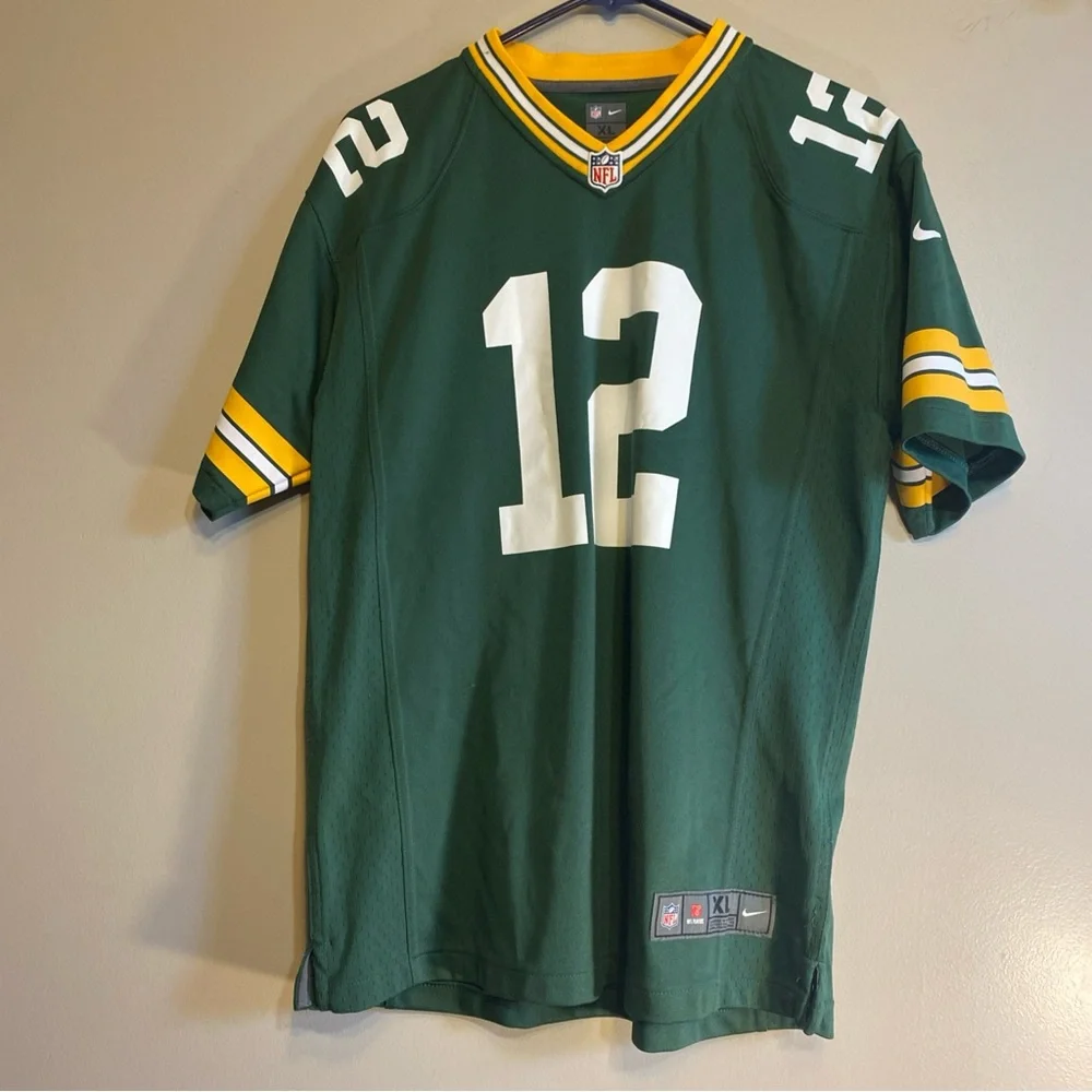 Aaron Rodgers #12 Green Bay Packers NFL Nike On Field Jersey Youth Size XL 18/20